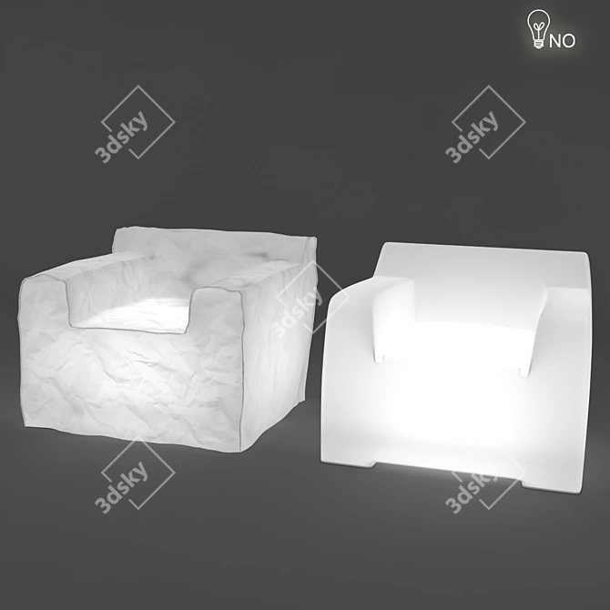 InOut 101L - Stylish Plastic and Fabric Furniture 3D model image 1