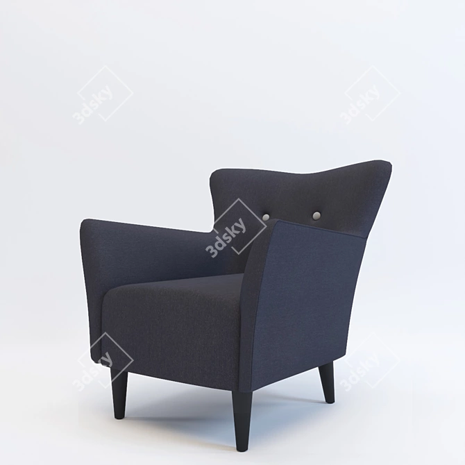 Gramercy Home Howard Armchair 3D model image 1