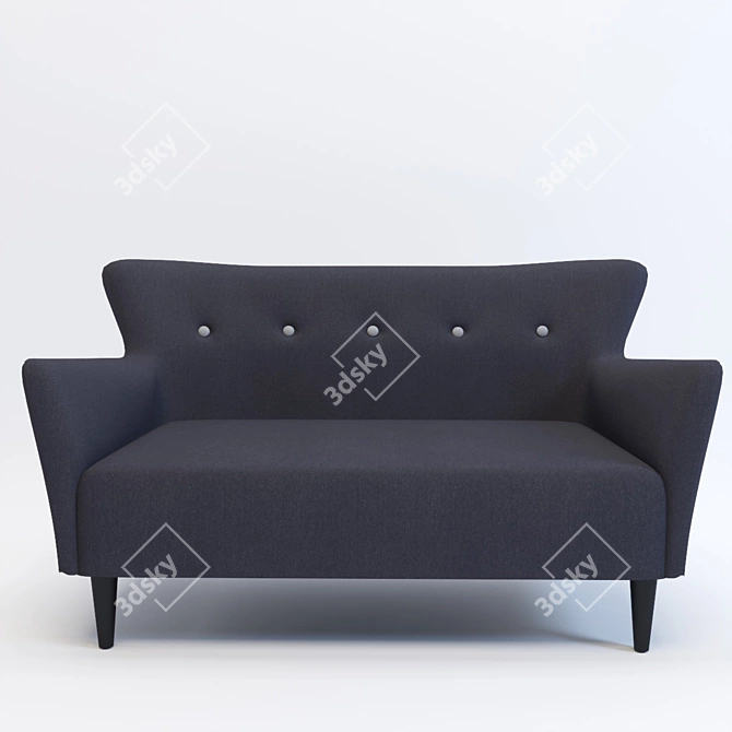 Gramercy Home Howard Sofa: Stylish and Comfortable 3D model image 1