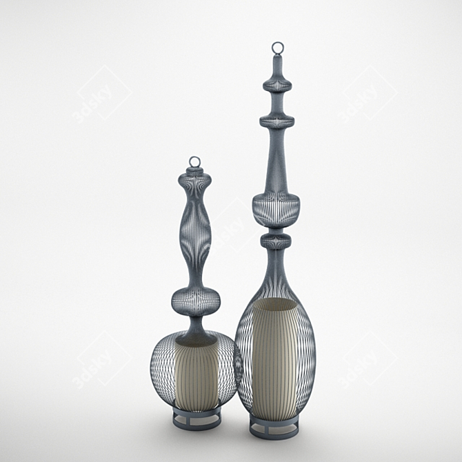 Stylish Floor Lamp: Illuminate Your Space 3D model image 1