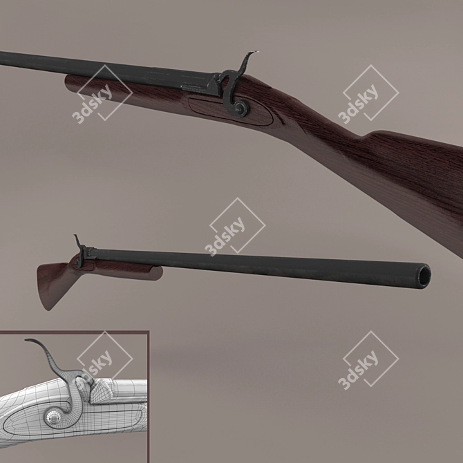 Hudson USA Auto Shotgun Collection 3D model image 1