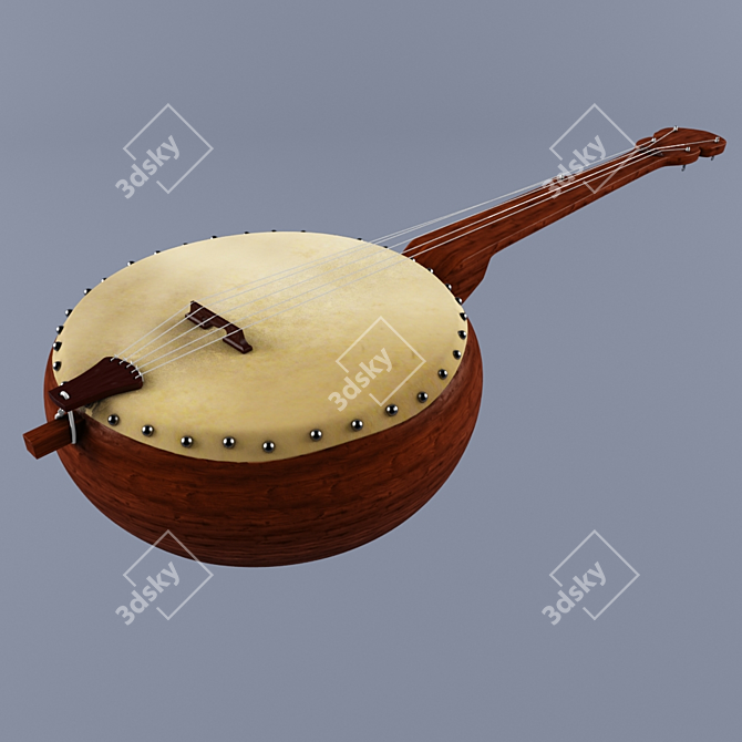 Melodic Masterpiece: Banjo 3D model image 1