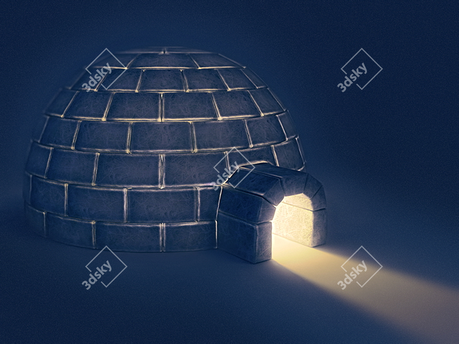 Eskimo's Winter Shelter: Igloo 3D model image 2