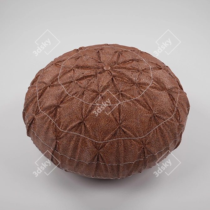 Foldable Ottoman 3D model image 1