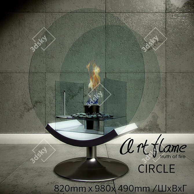 ArtFlame Moscow Biokamin 3D model image 1