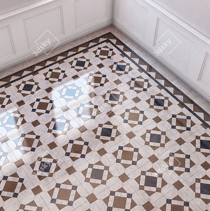 Marble Floor | Adjustable Joint Scale 3D model image 3