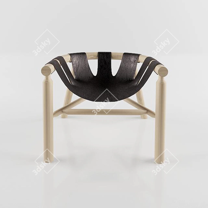 NINNA Armchair: Timeless Elegance & Comfort 3D model image 2