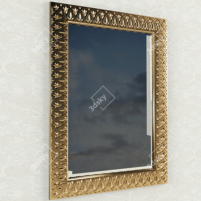 Classic Mirror 3D model image 1