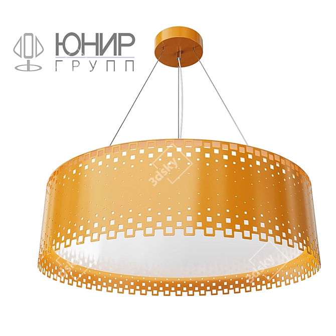 Orange Azhur LED Pendant Light 3D model image 1