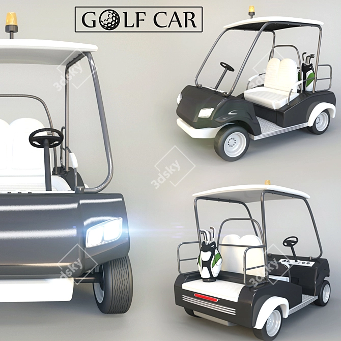 Golf Vehicle: Luxury and Efficiency 3D model image 1