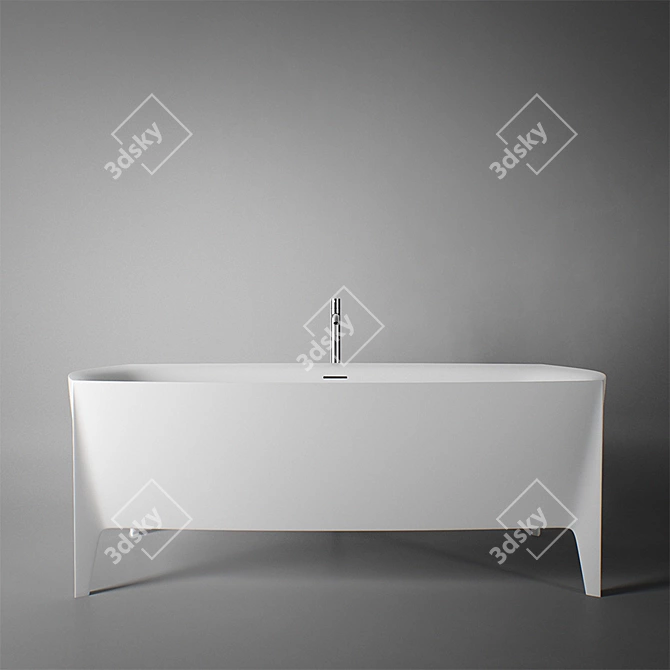 EDONIA: Luxurious Antonio Lupi Bathtub 3D model image 1