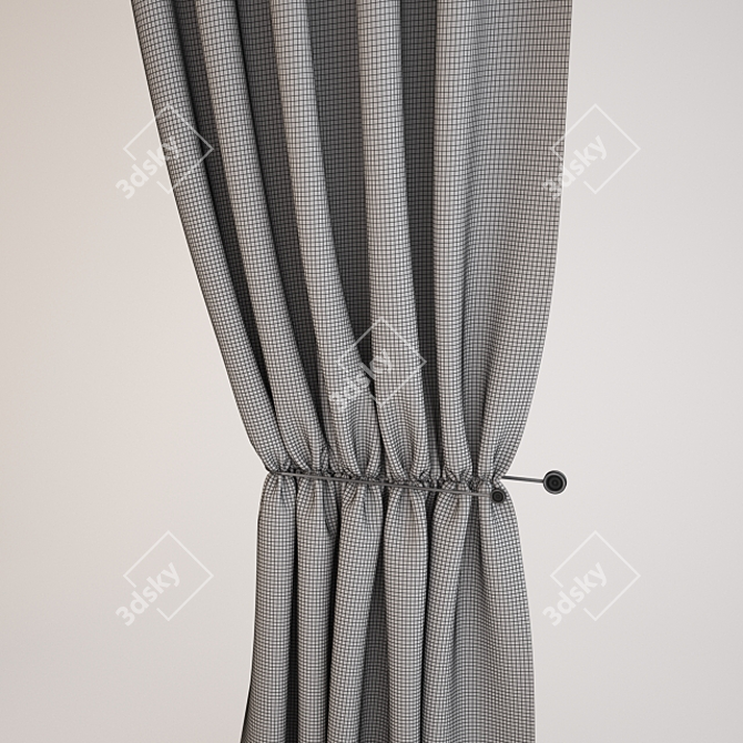 Timeless Elegance: Classic Curtains 3D model image 2