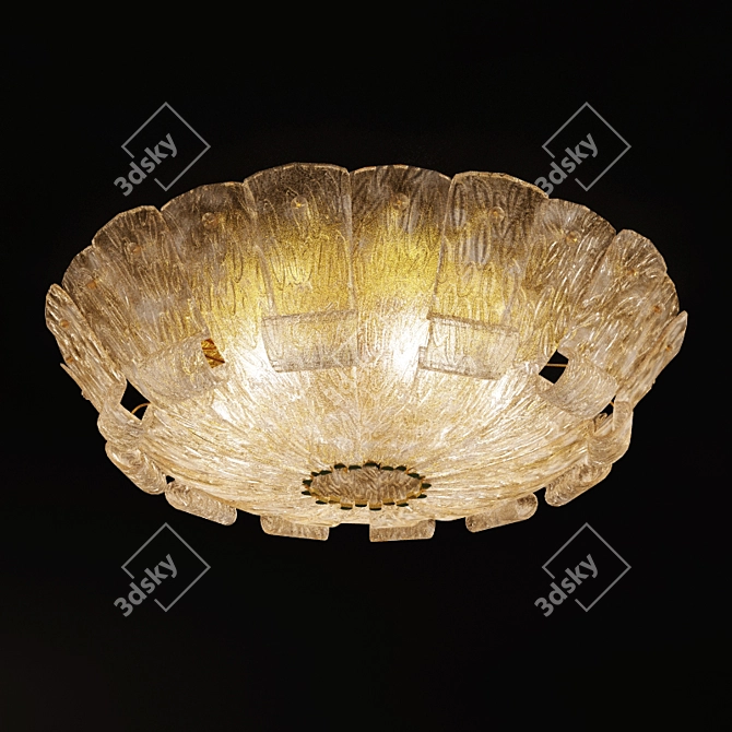 Luxury Venetian Glass Chandelier 3D model image 1