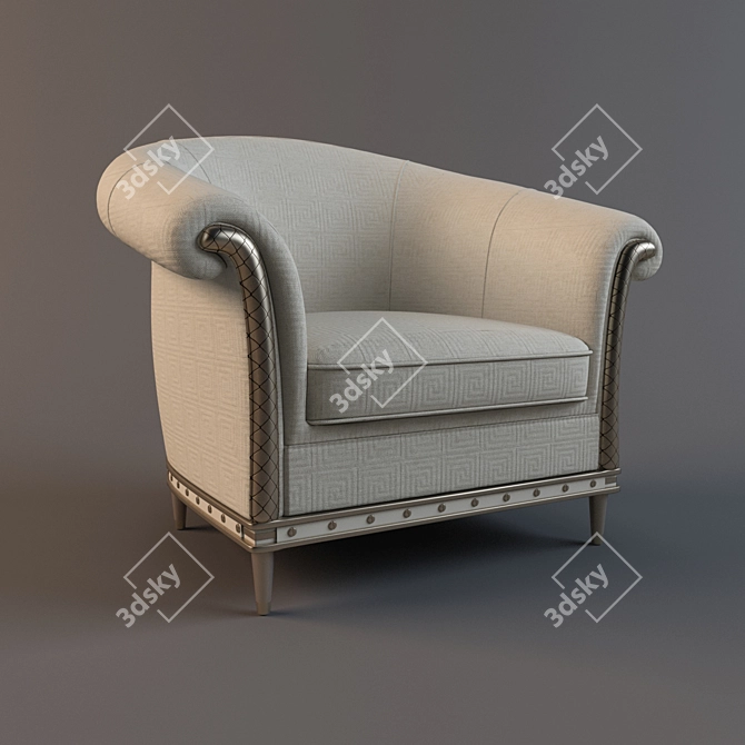 Elegant Versace Milady Chair 3D model image 1