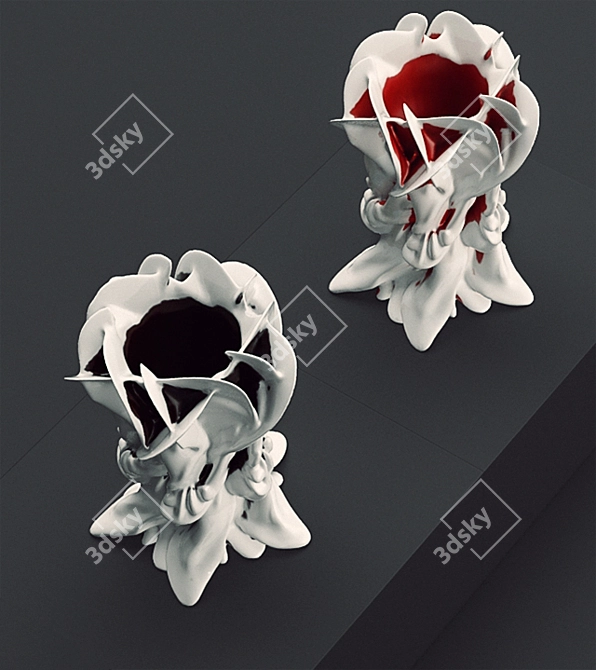 Artisanal Oil & Blood Vases 3D model image 3