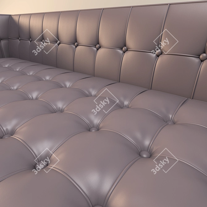 Sleek Silver Eichholtz Sofa 3D model image 2