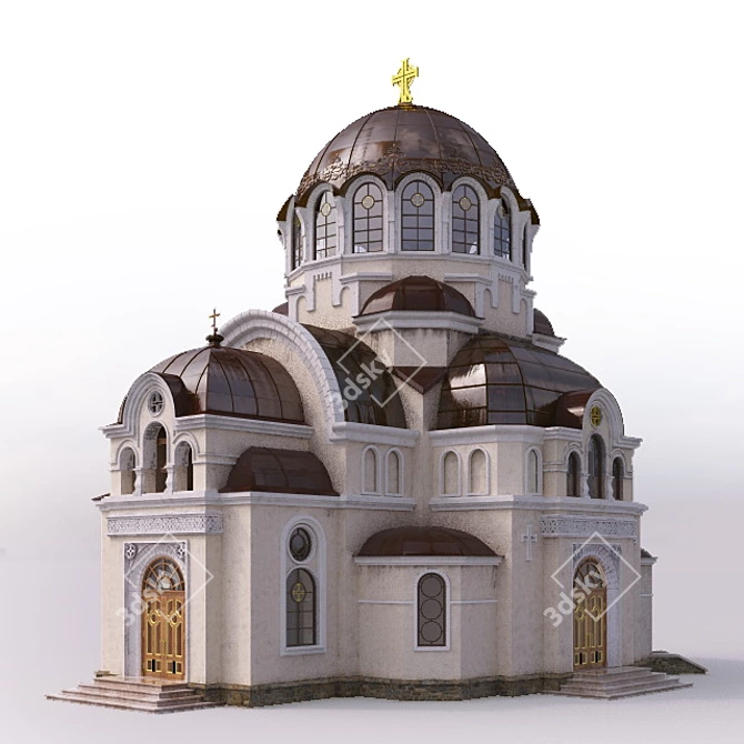 Byzantine Church Replica 3D model image 1