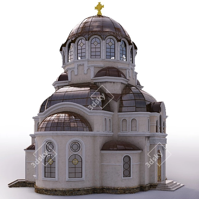 Byzantine Church Replica 3D model image 3