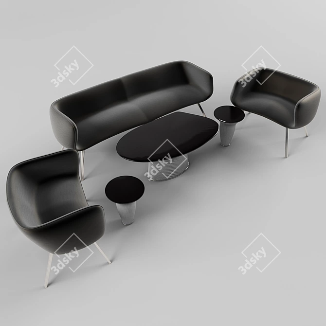 Cozy Living Set 3D model image 1