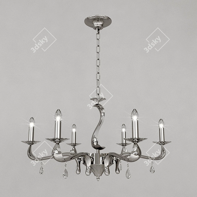 Elegant Venezia Chandelier 3D model image 1