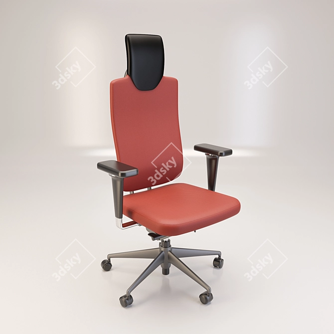 Title: Corona-inspired Vitra HeadLine: Durable Elegance 3D model image 1