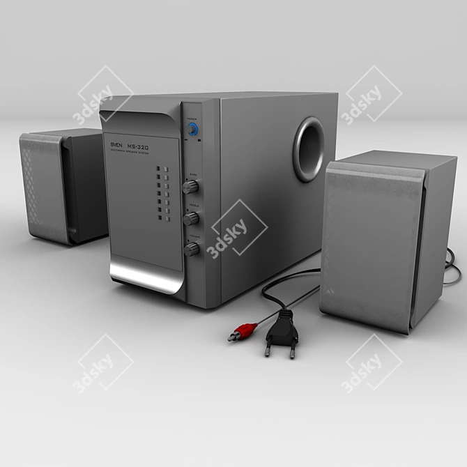 Immersive Audio Experience with Sven MS 320 3D model image 1