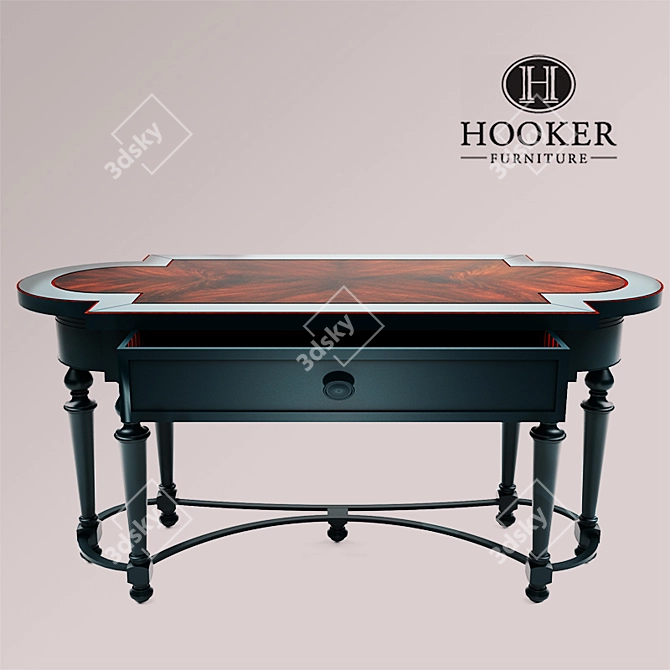 Elegant Hooker Desk | 650x1400x720 3D model image 1