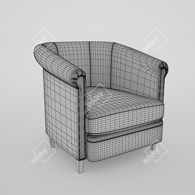 Amsterdam Loft Art Chair 3D model image 2