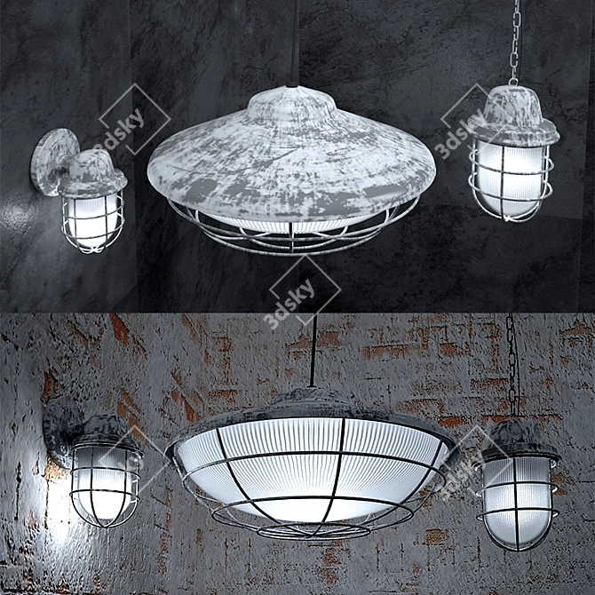 Phanar Lattice Pendant & Wall Light 3D model image 1