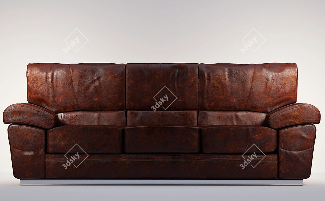 Elegant Modern Sofa 3D model image 1