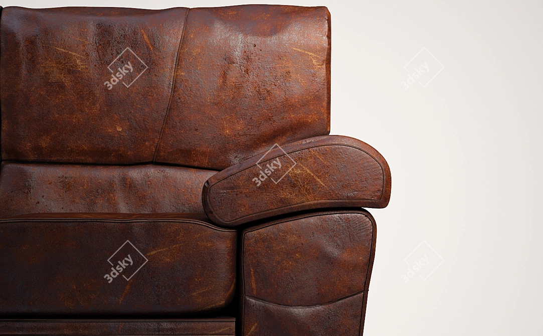 Elegant Modern Sofa 3D model image 2