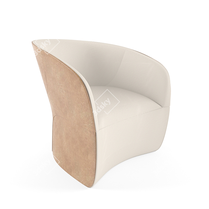 Contemporary Calla Chair 3D model image 1