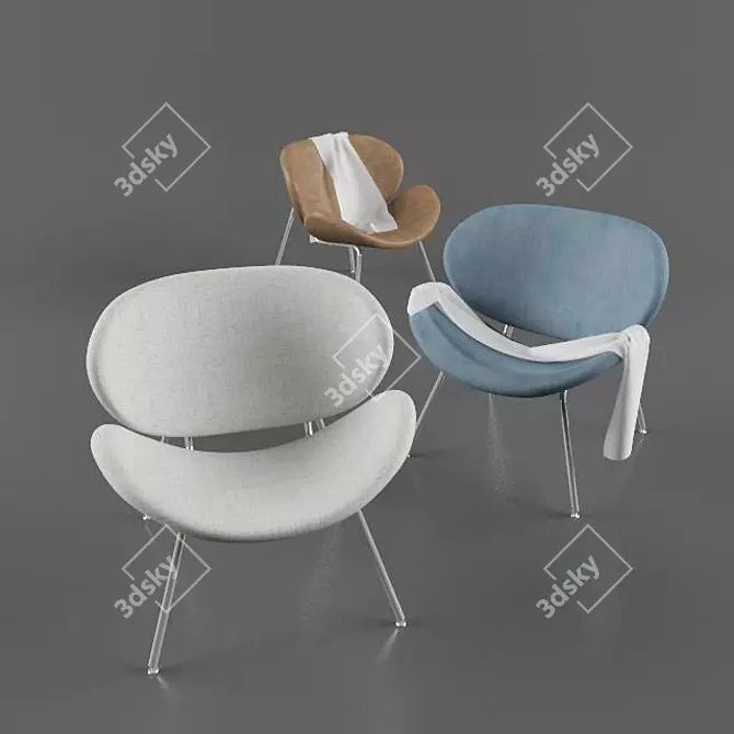 Sleek Slice Chair: Modern Elegance 3D model image 1