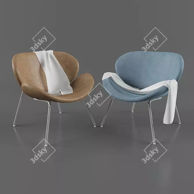 Sleek Slice Chair: Modern Elegance 3D model image 2