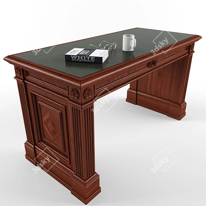 Minimalist Writing Desk 3D model image 1