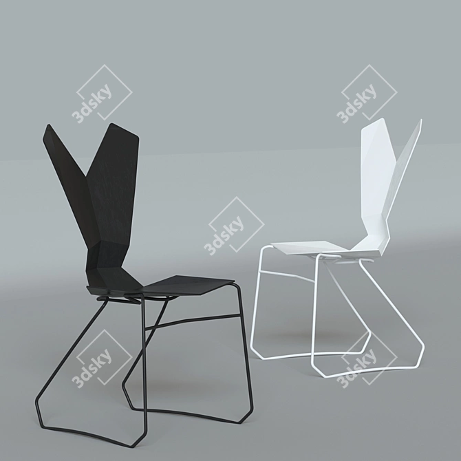 Elegant Y-Chair by Tom Dixon 3D model image 1