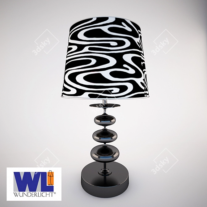 Elegant Glow: WUNDERLICHT Table Lamp 3D model image 1