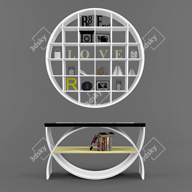 Elegant Home Decor: Russian Translation Available 3D model image 1