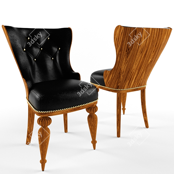 Title: Timeless Classic Chair 3D model image 1