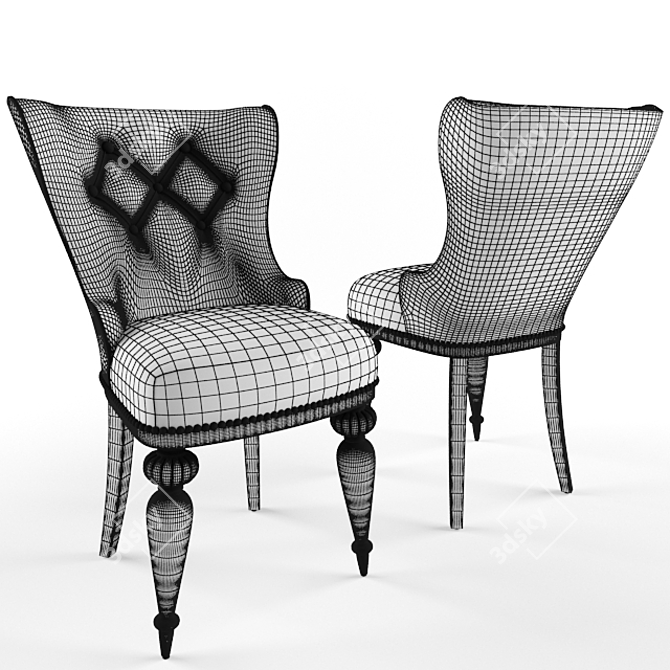 Title: Timeless Classic Chair 3D model image 2