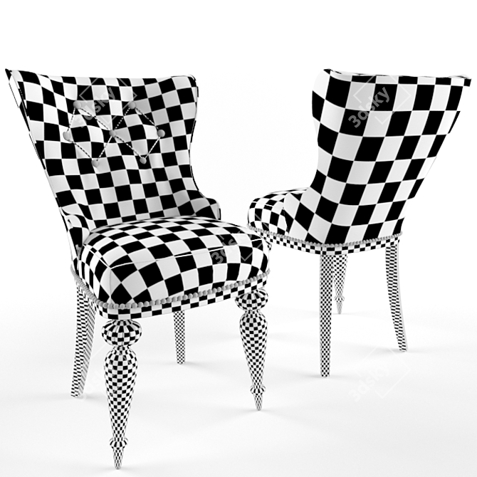 Title: Timeless Classic Chair 3D model image 3