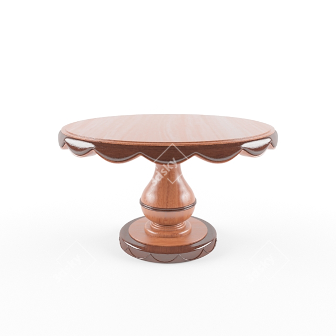 Botero Round Dining Table 3D model image 1