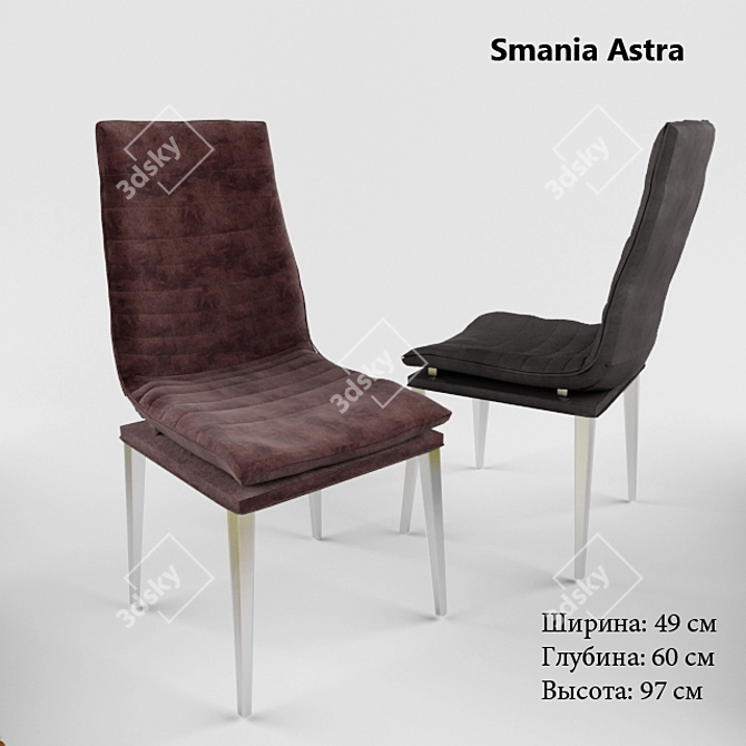 Title: Smania Astra: Elegant Seat Solution 3D model image 1