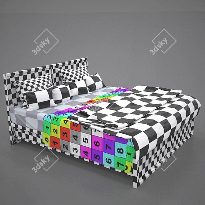 Luxury Bed Linen: Soft & Stylish 3D model image 3