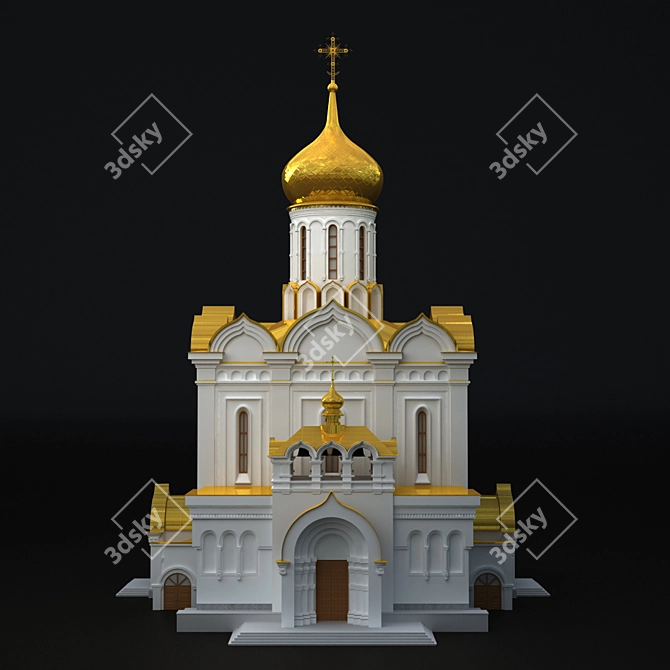 Holy Duchess Elizovety Church 3D model image 1