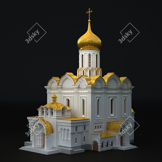 Holy Duchess Elizovety Church 3D model image 2