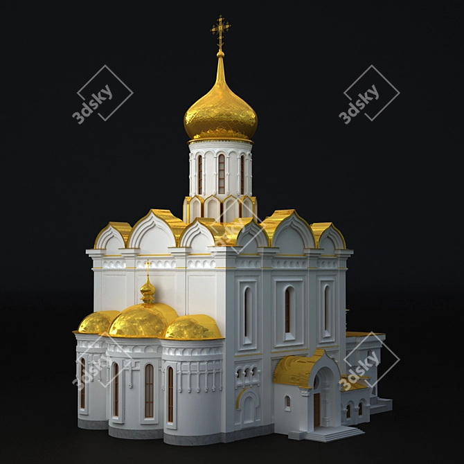 Holy Duchess Elizovety Church 3D model image 3