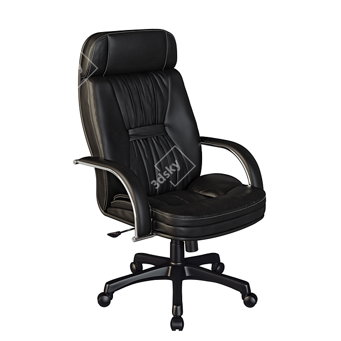 Luxury Leather Office Chair 3D model image 1