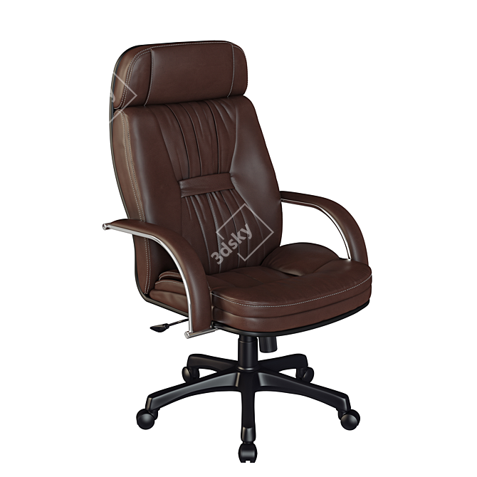 Luxury Leather Office Chair 3D model image 2