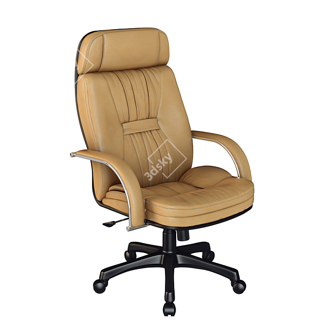 Luxury Leather Office Chair 3D model image 3